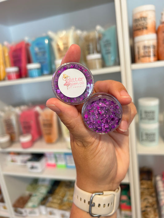 Purple Party Hair Glitter Glam