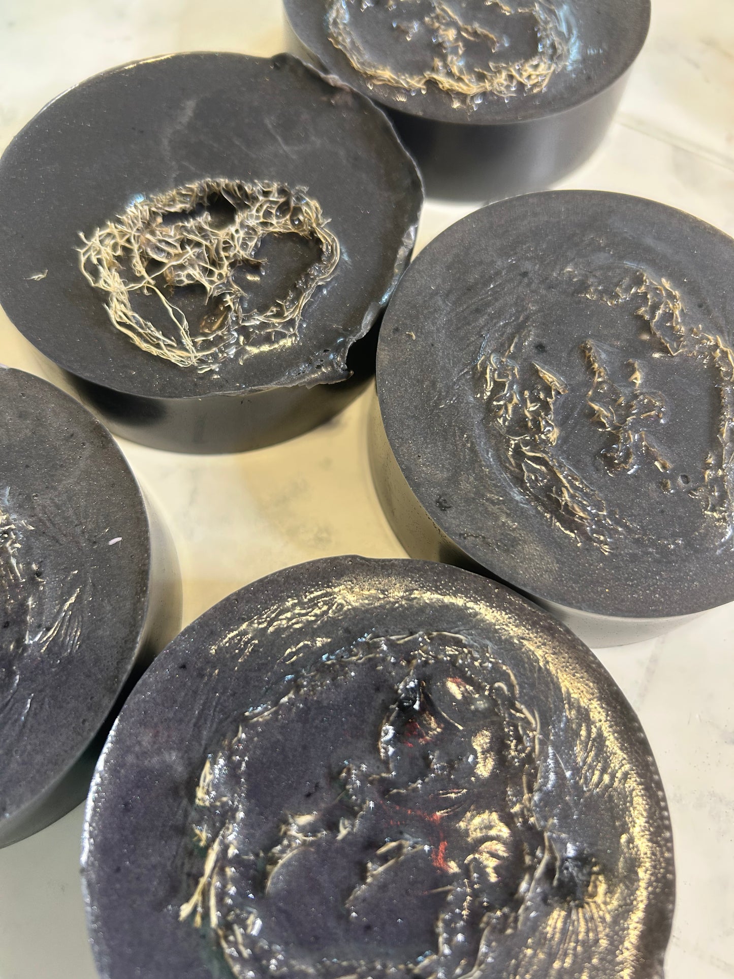 Charcoal Scrubby Luffa Bar