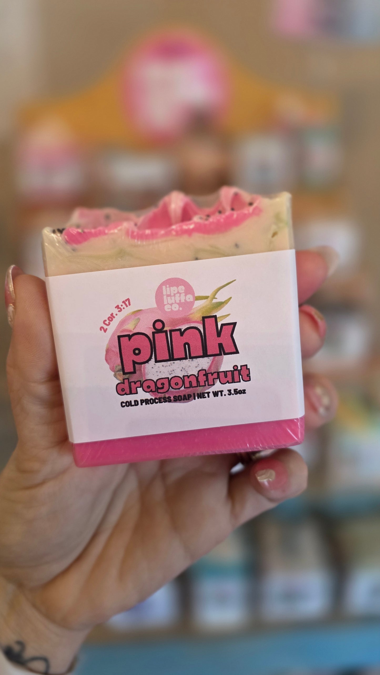 Pink Dragonfruit Artisan Soap