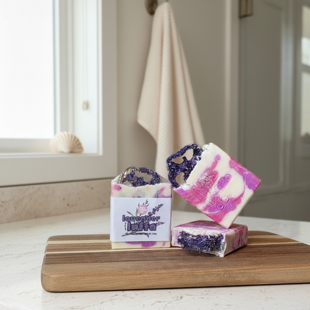 Lavender Luffa Artisan Soap