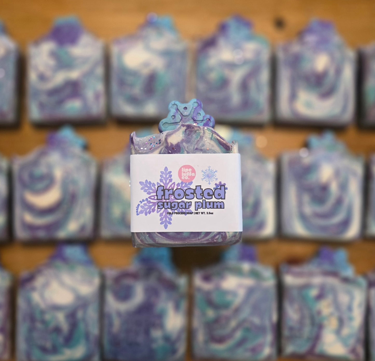 Frosted Sugar Plum Artisan Soap❄️