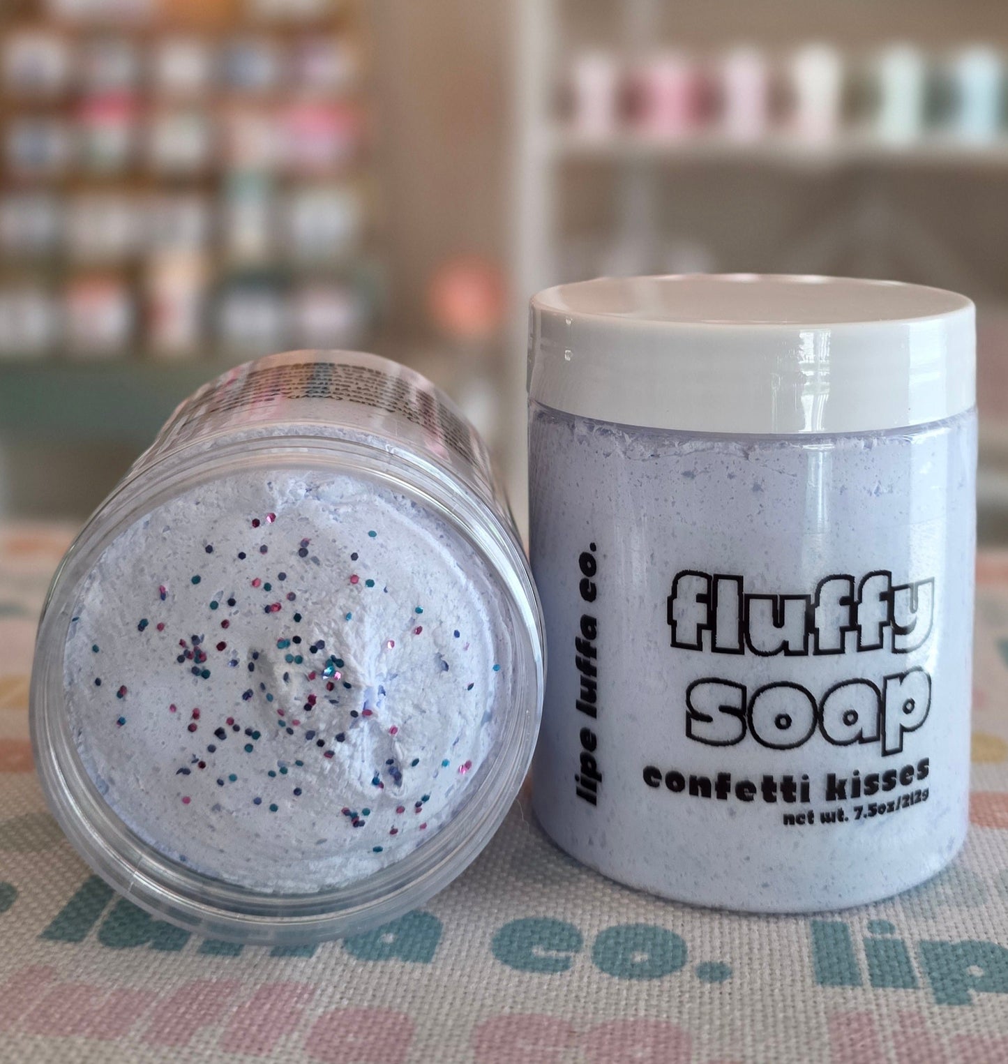 Confetti Kisses Fluffy Soap— Whipped Body Wash • Holiday Self-Care Treat
