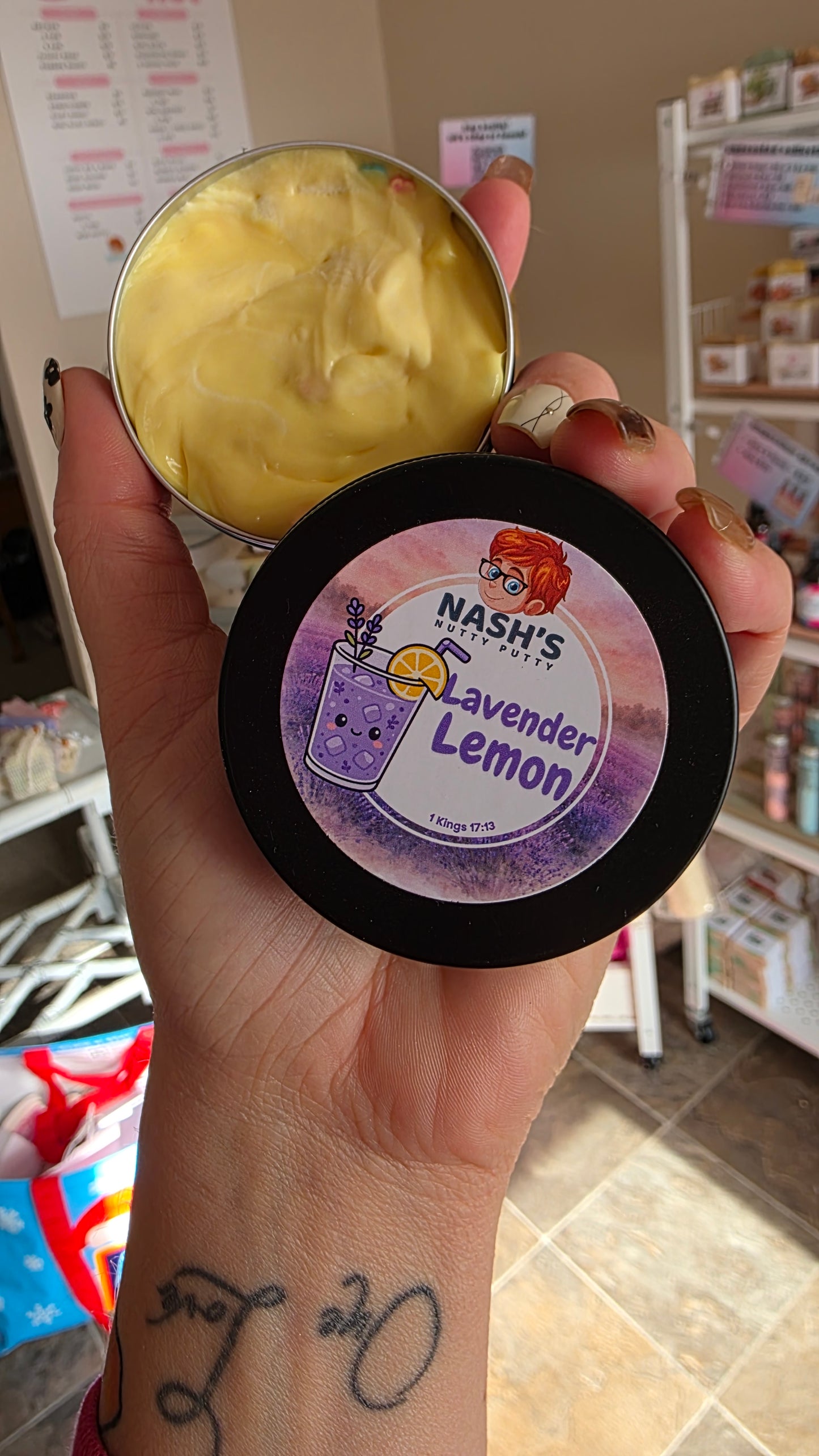 Lavender Lemon Nutty Putty