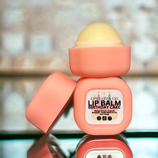 Birthday Cake Round Lip Balm