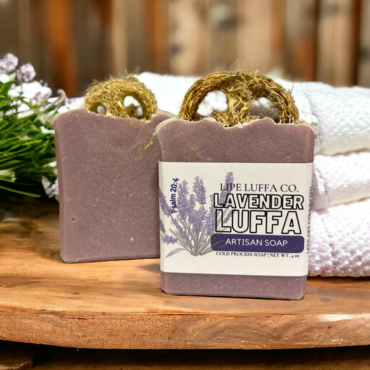 Lavender Luffa Artisan Soap