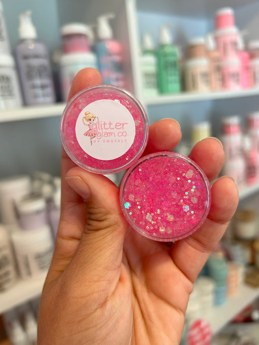 Ballet Pink Glitter Hair Gel