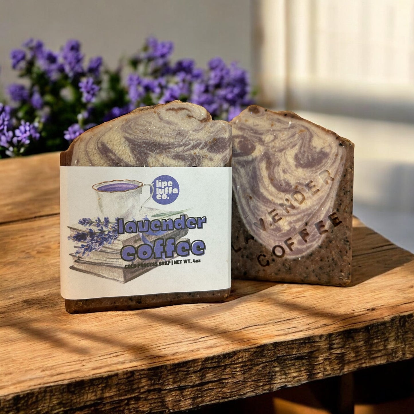 Lavender Coffee Exfoliating Artisan Soap