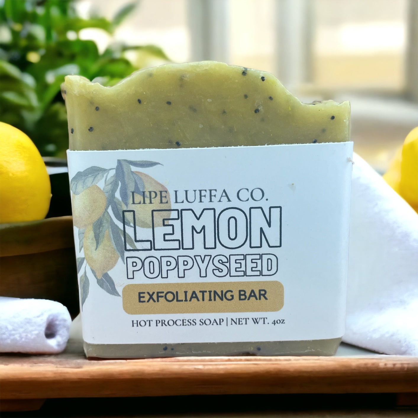 Lemon Poppyseed Hot Process Soap