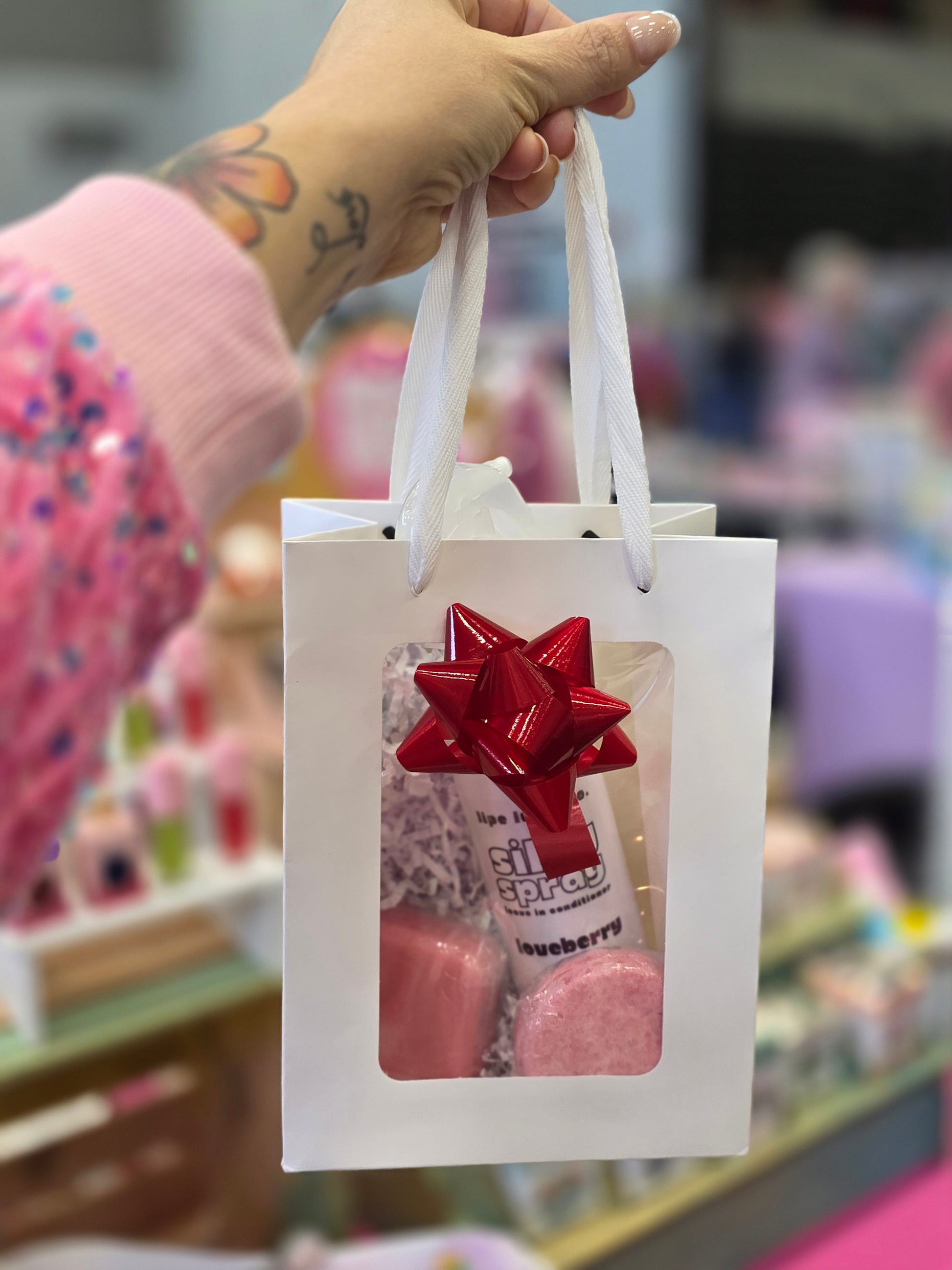 Treat your hair to the ultimate glow-up! Each Lipe Luffa Co. Hair Care Bundle includes a shampoo bar, conditioner bar, and silky spray — perfectly packaged and available in your fave scents (plus seasonal ones you’ll obsess over).