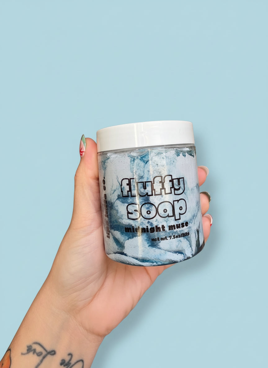 Midnight Muse Fluffy Soap | Whipped Body Wash • Shave Cream • Moisturizing