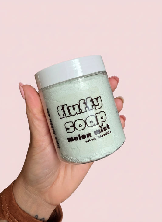 Melon Mist Fluffy Soap— Whipped Body Wash • Holiday Self-Care Treat