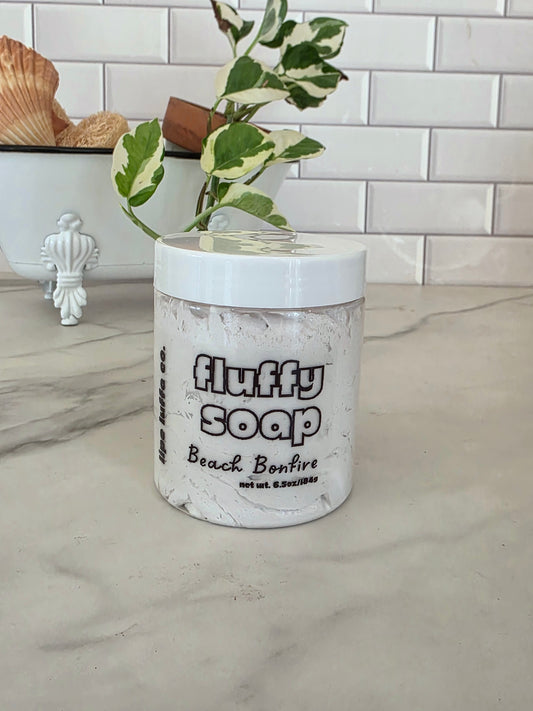 Beach Bonfire Fluffy Soap