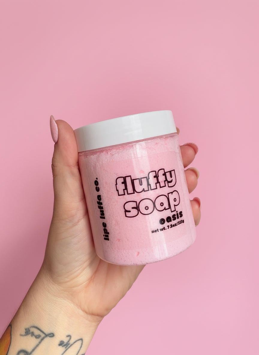 Oasis Fluffy Soap— Whipped Body Wash • Holiday Self-Care Treat