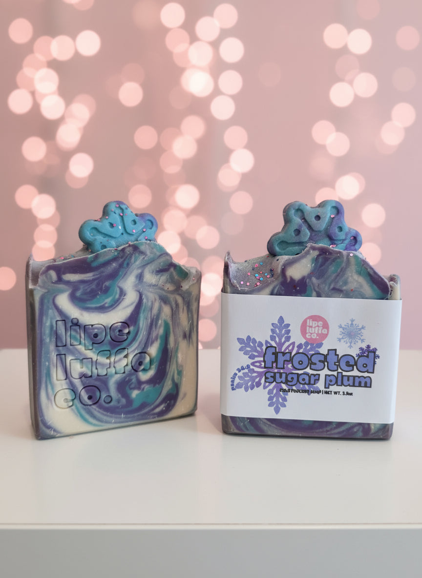 Frosted Sugar Plum Artisan Soap❄️