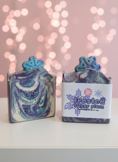 Frosted Sugar Plum Artisan Soap❄️