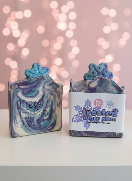 Frosted Sugar Plum Artisan Soap❄️