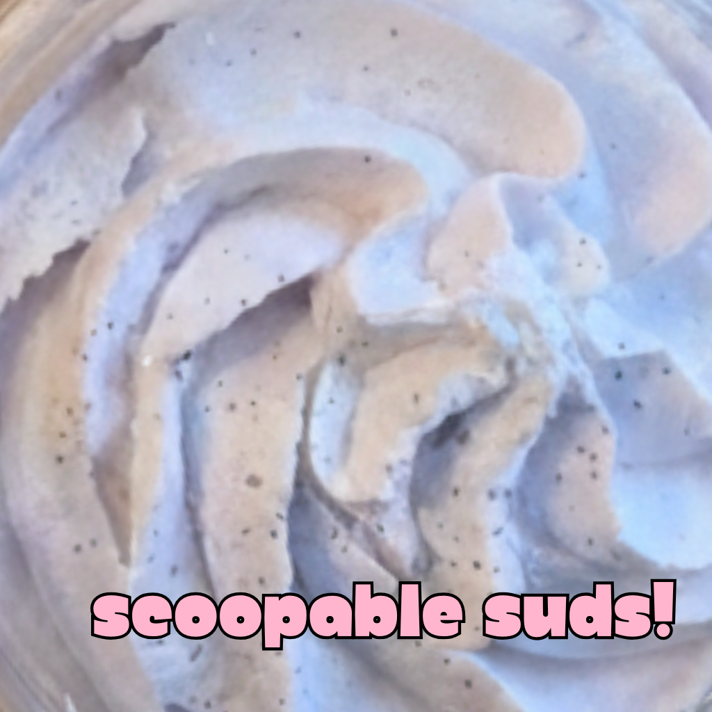 Lavender Silk Fluffy Soap | Whipped Body Wash • Shave Cream • Moisturizing