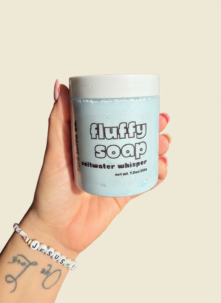 Saltwater Whisper Fluffy Soap | Whipped Body Wash • Shave Cream • Moisturizing