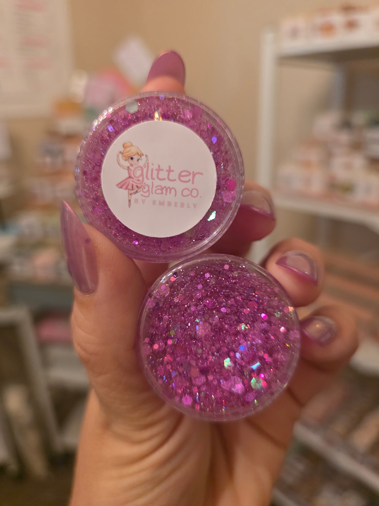 Bubble Gum Pink Hair Glitter Glam