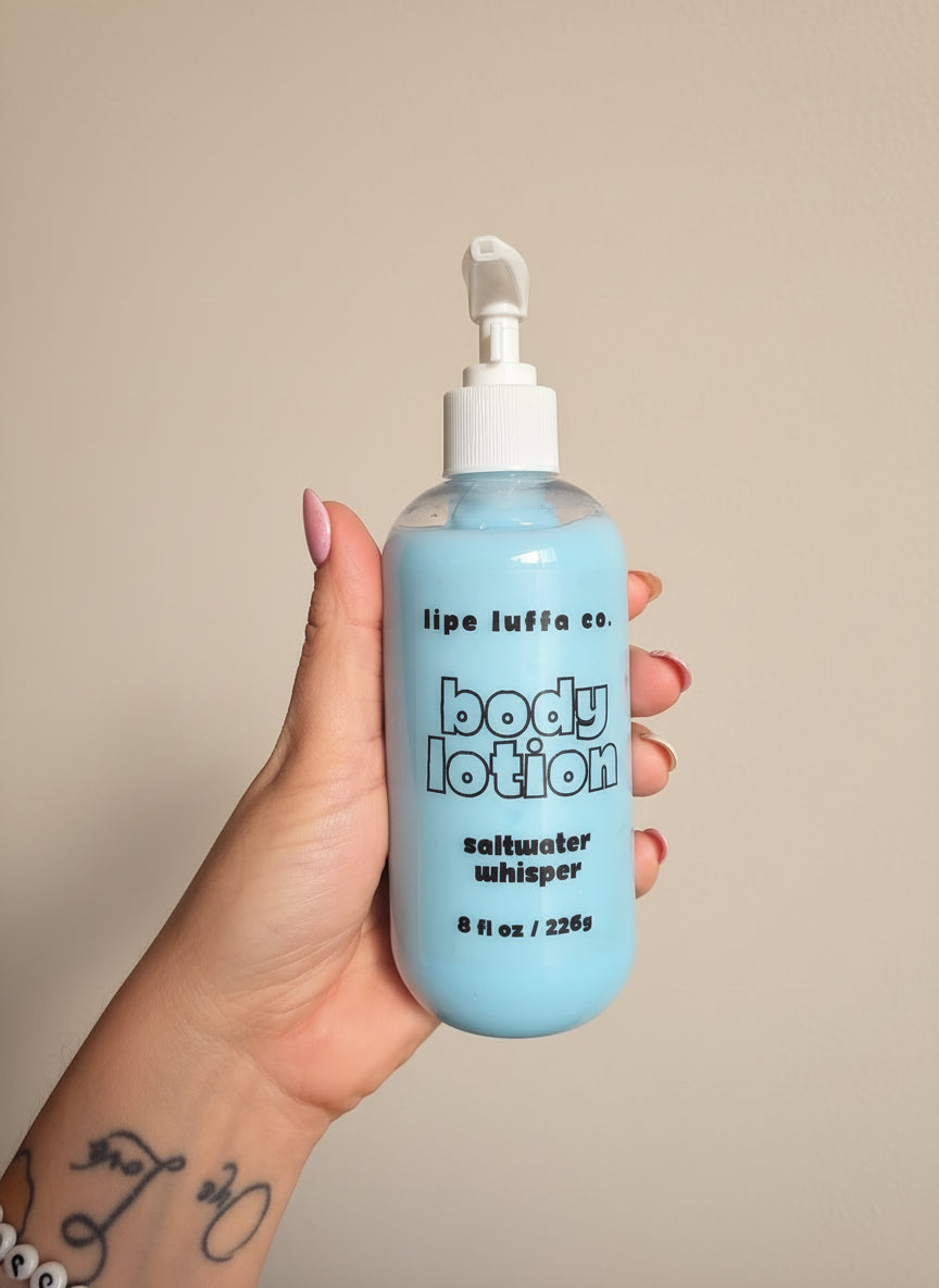 Saltwater Whisper Lotion | Fresh, Ocean Breeze Body Moisturizer – Lipe Luffa Co.